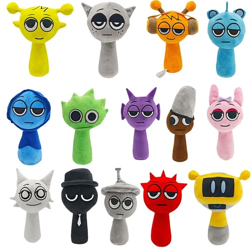 9.8" Horror Game Sprunki Plush Cartoon Soft Stuffed Pillow Dolls For Kid Toys - Picture 3 of 45