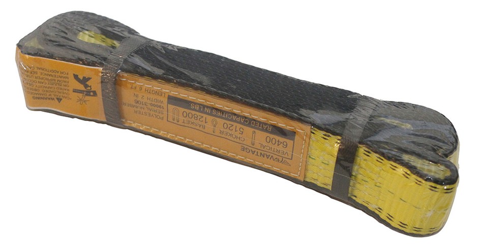 Lifting Web Sling 4-Foot - 2-Ply Polyester, Eye & Eye, Tagged For Towing & Pulling Lifting Sling Strap - Foto 10