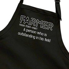 Funny Farmer Definition Gift Apron Full Length Farm Farming Agriculture Lover