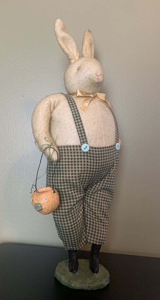 Cody Foster Primitive Rabbit Bunny Chick Basket READ Friends