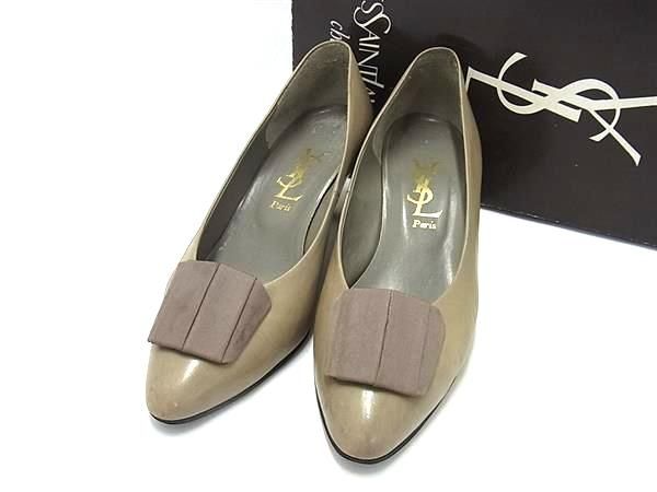 YVES SAINT LAURENT décolleté DG0464 beige greige misura 36 5 JP 23 5 cm 9 3 pollici autentiche