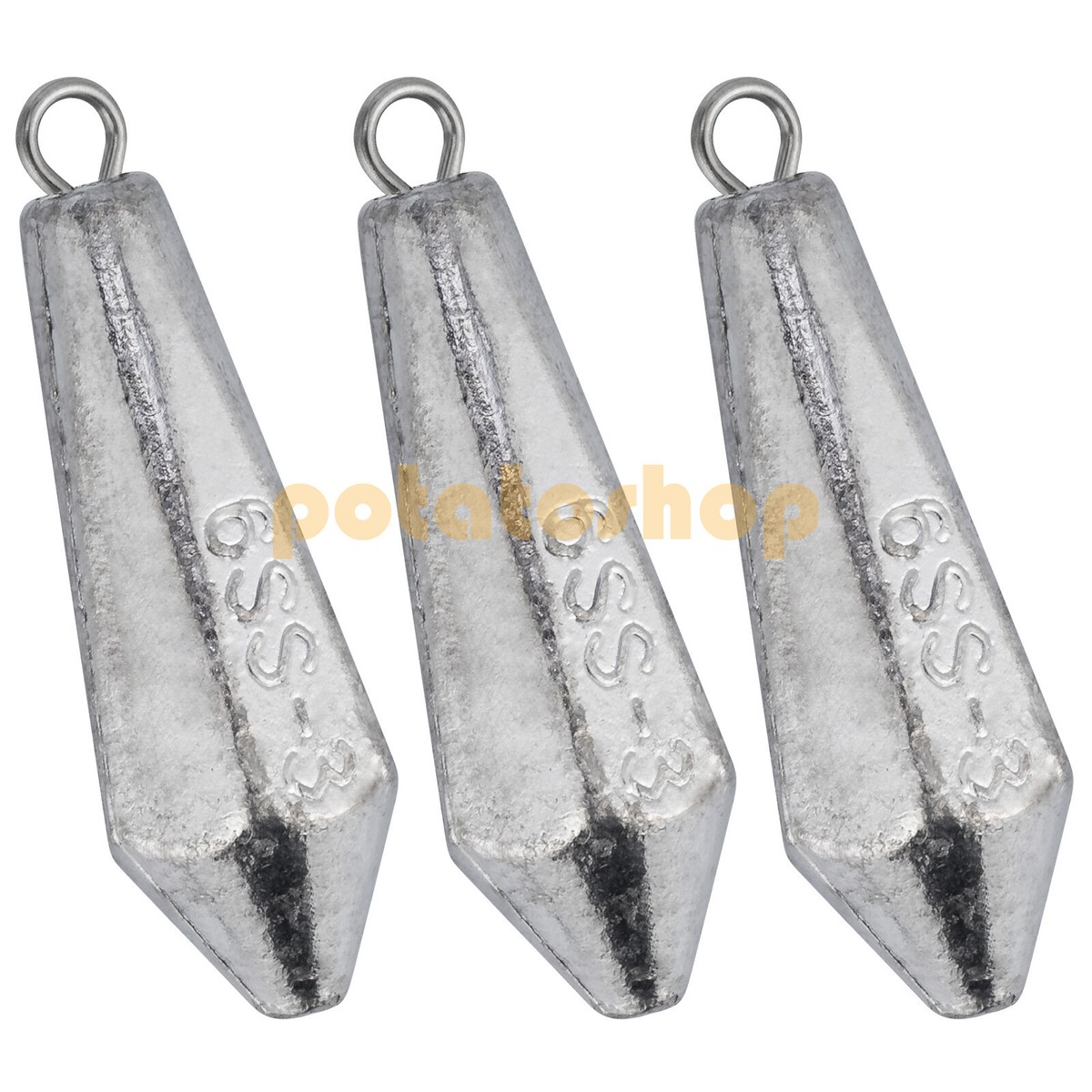 Hexagonal Weights Drop Shot Surf Fishing Lead Sinker Terminal
