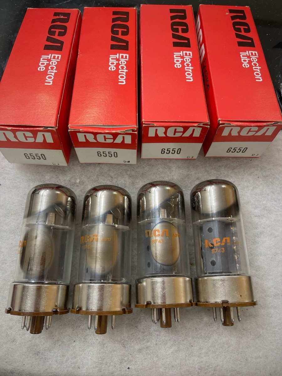 RCA 6550 真空管、 中古、2本セット RCA 6550 6550A KT88 Full Box NOS Tested Excellent Matched Quad | eBay