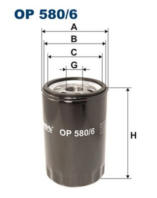 Ölfilter FILTRON OP 580/6 Anschraubfilter für ROVER MG RJ ZT 75 ZS 13/16-16 UNF