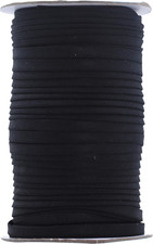 55 Yards 1/4 Inch Black Double Fold Bias Tape for Sewing - Bias Binding Tape for