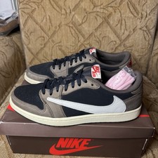 Travis Scott Air Jordan 1 Low Men's Sneakers Reverse Mocha, Size 10.5
