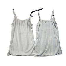 Maidenform Womens Light Gray Shapewear Camisole Tank Top 2 Pack Size Large L