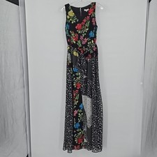 Calvin Klein Patchwork Floral Maxi Dress Women's Size M