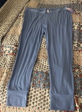 Women  s 2X Blue Stars Above Ribbed Pajama Lounge Jogger Pants NeW 