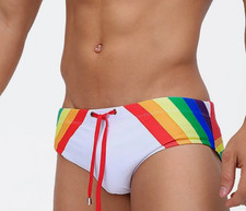 Mens Low Waist Beach Shorts Swimming Trunks Swim Brief Bikini Swimsuit Swimwear