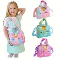 Cute Unicorn Girls Crossbody Bag Kids Shoulder Handbag Birthday Gift Small Purse