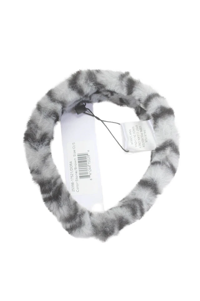 Diadema de piel sintética gris Eugenia Kim para mujer talla única Foto 3 de 4