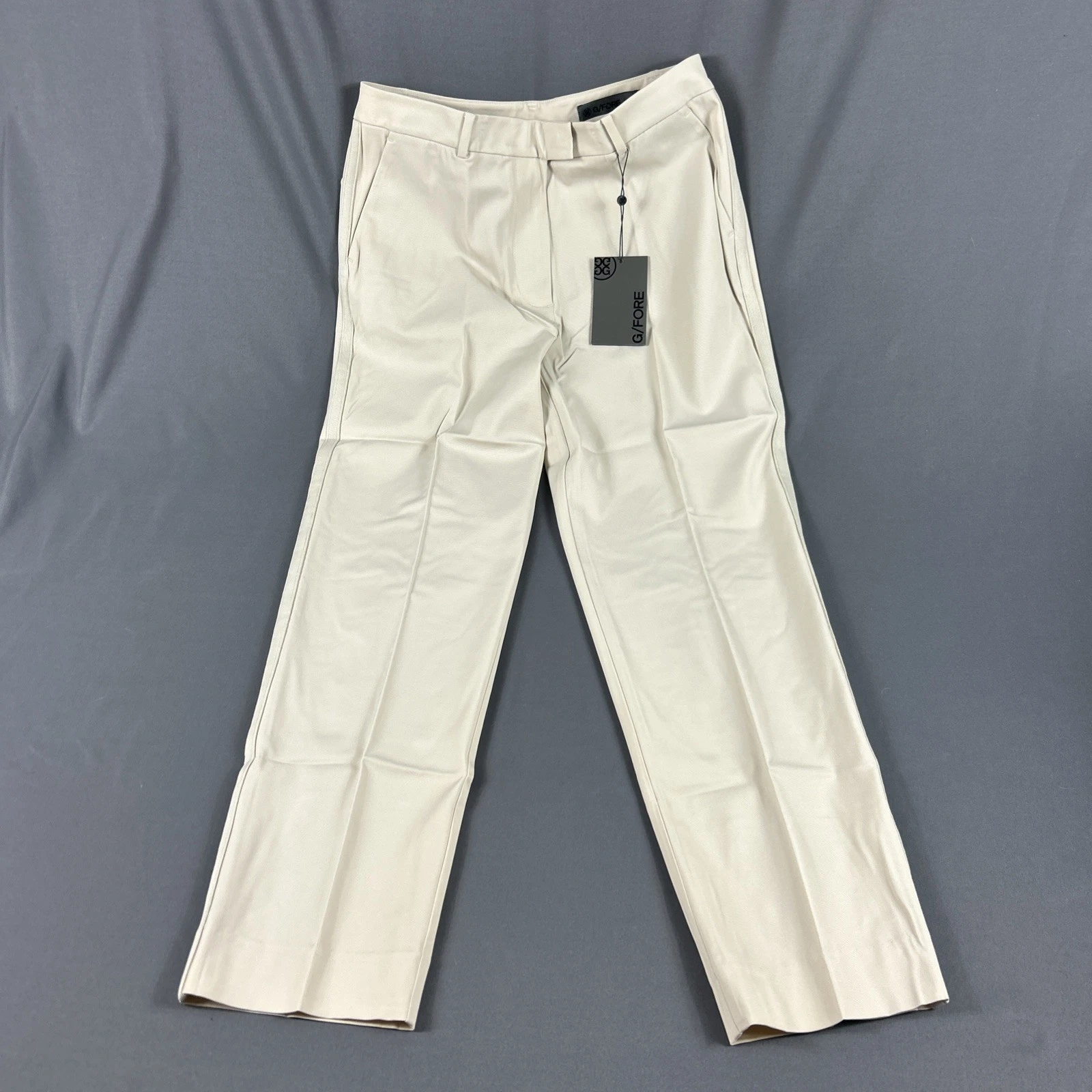 G/Fore G4 Womens Golf Pants Stretch Tech 8 Stone Beige Nylon NWT MSRP $195