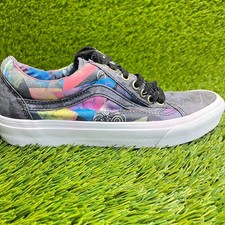 Vans Old Skool Womens Size 8 Gray Purple Pink Athletic Skateboard Shoes Sneakers