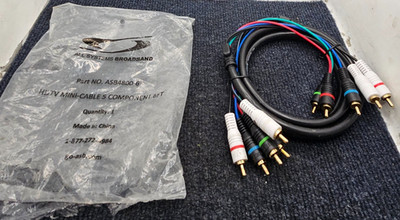 All Systems Broadband ASB4800-6 HDTV Mini-Cable 5 Component, 6ft