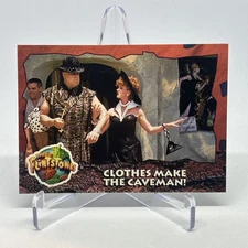 1993 Topps The Flintstones Movie #51 Clothes Make the Caveman