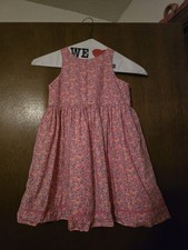 CHAPS GIRLS 4-4T 100% COTTON PINK FLORAL SUNDRESS - PERFECT FOR SPRING & SUMMER!