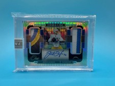 2021 Panini Formula One —Justin Herbert #FO-JH (White Box) 1 of 1 Dual Patch