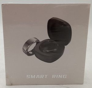 ECTRI Smart Ring Waterproof Fitness Tracker Charging Case Size 8 Black NIB