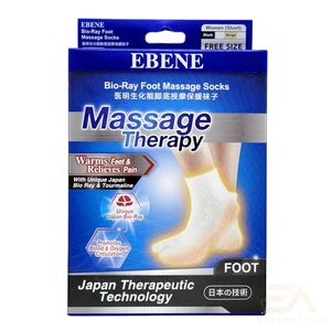 Japanese Ebene Bio-Ray Women Warming Foot Massage Socks Thermal Comfort Care