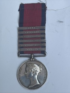 décoration militaire. Médaille du service de L’armée anglaise En Argent.