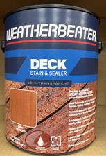 WEATHERBEATER DECK STAIN & SEALER REDWOOD GAL...