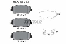 TEXTAR Bremsbeläge Satz Vorne für HYUNDAI Santa Fé IV (TM) 2615701