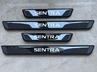 4pcs Black Car Door Scuff Sill Cover Panel Step Protector For Nissan Sentra NEW
