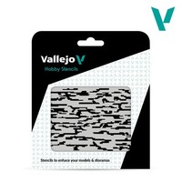 Vallejo ST-CAM004 Pixelated Modern Camo Stencil Scale 1:35