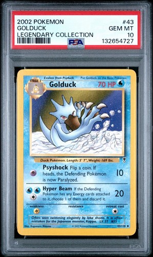 Golduck graded PSA 10 for sale on eBay