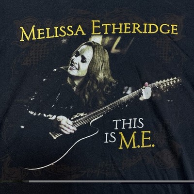 Melissa Etheridge This Is M.E. Tour Shirt Medium Black 2014 Concert Graphic Tee