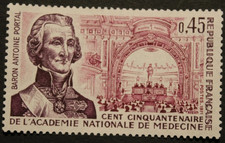 Timbre - FRANCE -Baron Antoine PORTAL  Académie Médecine- Neuf** - YT1699 - 1971