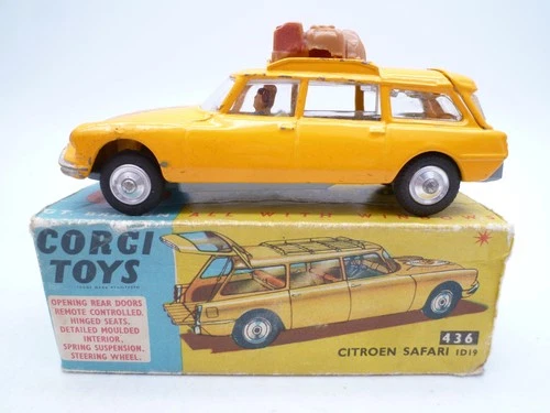 VINTAGE CORGI TOYS 436 CITROEN SAFARI ID19 IN ORIGINAL PART BOX 1963