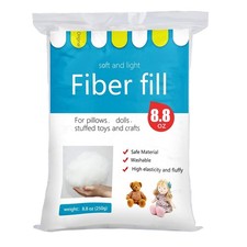 250g/8.8oz Polyfill Stuffing Fiber Fill, 2.1oz-4.4lb White Premium Fiberfil...