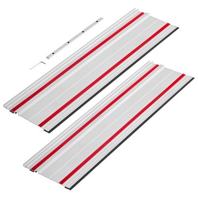 Uimoso Track Saw Guide Rail 55-Inch with Connector Compatible with Various Saws
