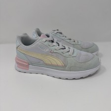 PUMA Sneakers Casual Shoes Graviton Lace Up Youth Girls Boys Pink