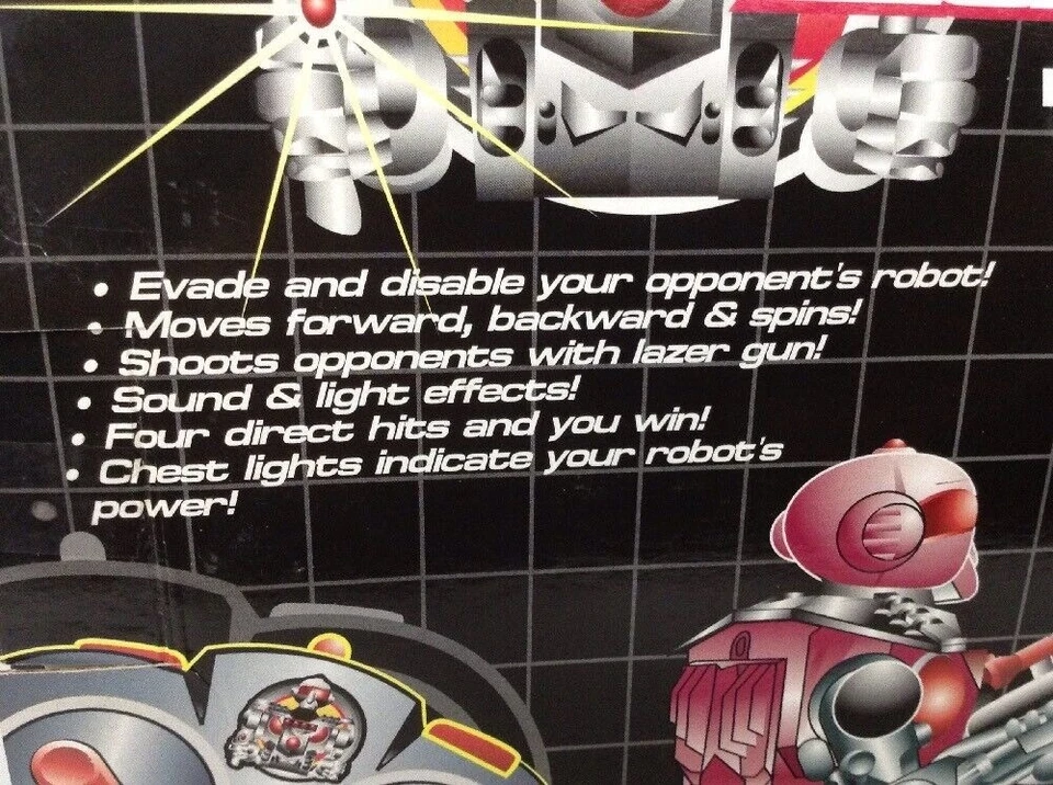 Radio Shack Robot Lazer Battle Wireless Remote Controlled Sealed Vintage 1999 - Image 2 of 4