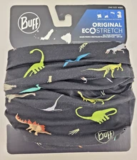 Kids Buff Original Ecostretch Multifunctional Neckwear Gaiter UPF 50 Dinosaurs