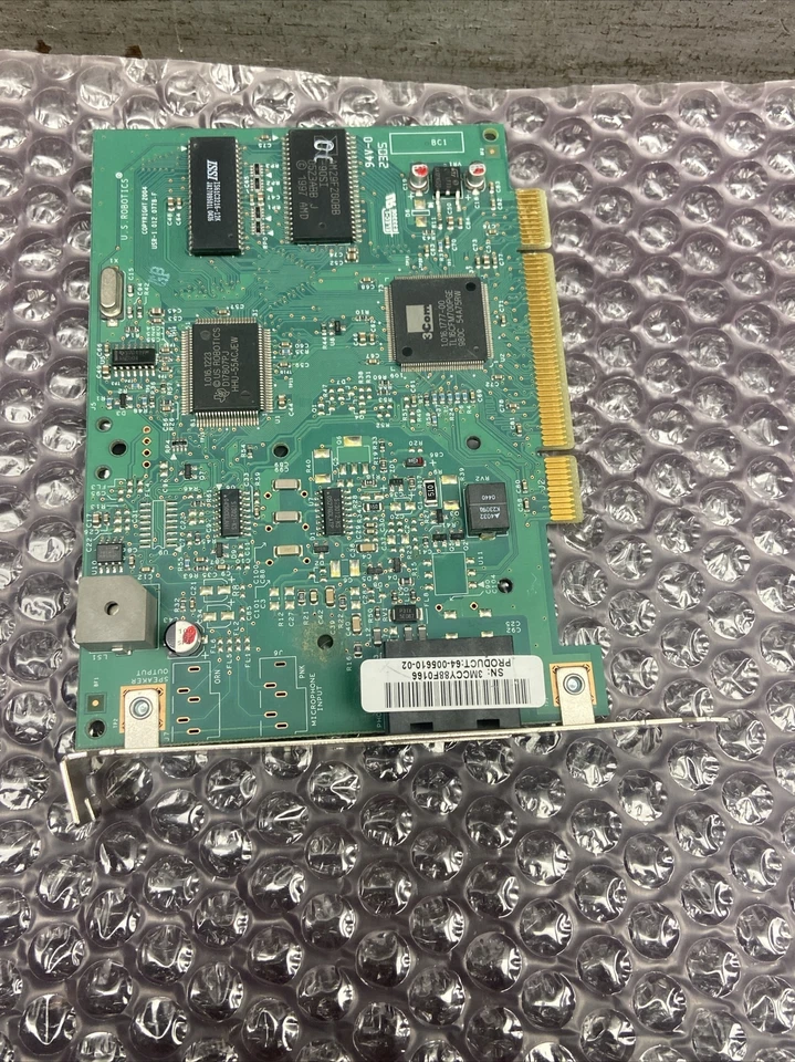 US Robotics Dual-Port RJ11 56K V.92 PCI Pro Modem Card P/N: 64-005610-02 - Image 2 of 4