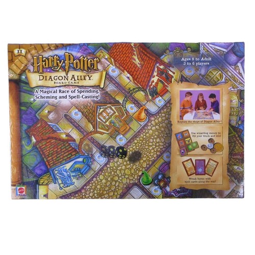 100 Complete Vintage Harry Potter Diagon Alley Board Game Mattel 2001 100-complete-vintage-harry-potter-diagon-alley-board-game-mattel-2001