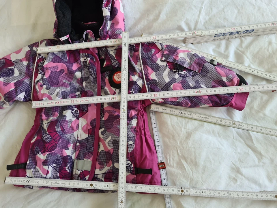 LEGO® Wear Winterjacke Gr. 80 Mädchen LEGO TEC Skijacke lila bunt mit Kapuze - Bild 2 von 4