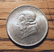 1932年オーストリア　2SCHILLING硬貨　4枚 2 schilling 1932 - Joseph Haydn, Austria - uCoin.net