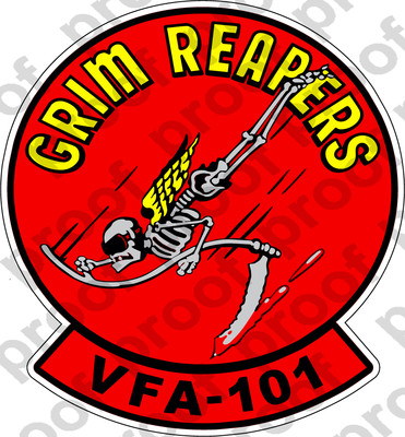 STICKER USN VFA 101 GRIM REAPERS | eBay