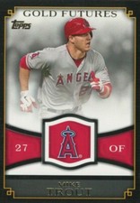 2012 Topps Gold Futures 25 Card Insert Set with Mike Trout Freddie Freeman Plus