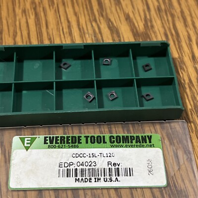 Everede Tool CDCC-15L-TL120 Indexable Carbide Inserts (6 Pieces)