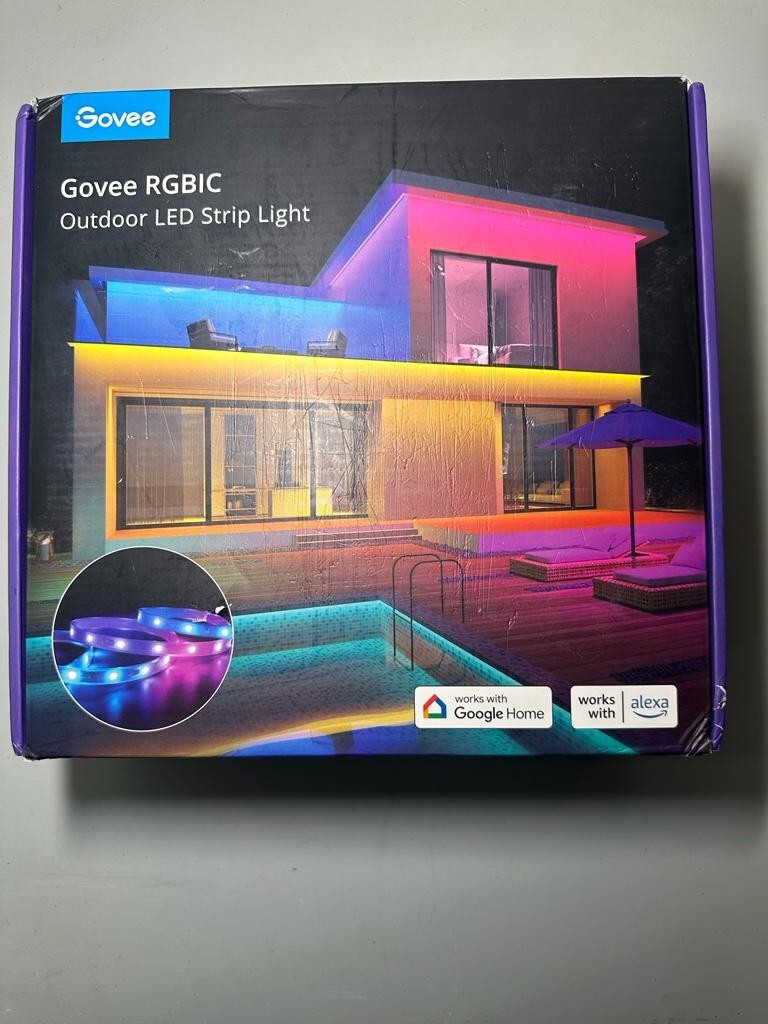 Govee WiFi Outdoor LED Strip Lights Waterproof, RGBIC