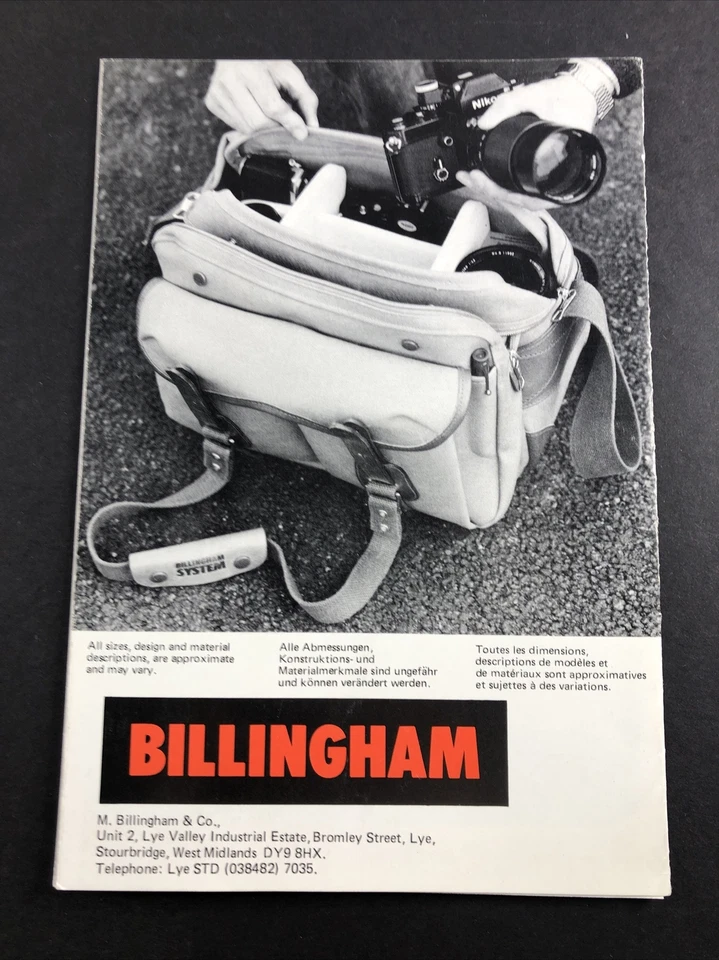 ТОЛЬКО руководство по ручной компоновке сумки для фотоаппарата Bellingham System - Изображение 2 из 3