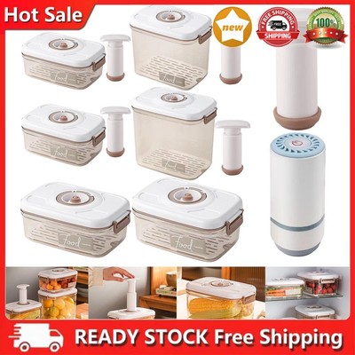 Sealed Food Storage Box Vacuum Food Storage Box Multifunction for Grains Rice DE