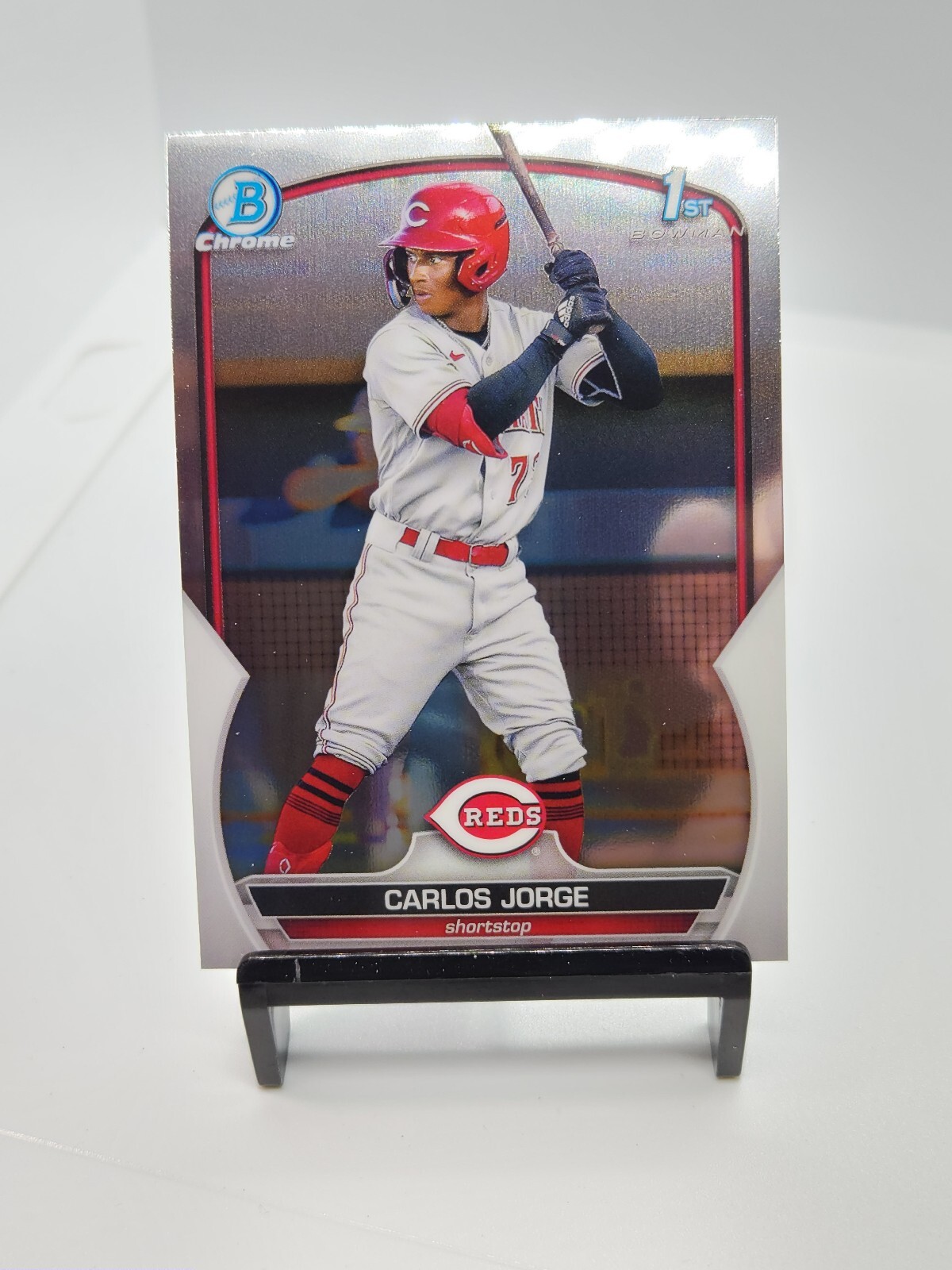 2023 Bowman Chrome Prospect Carlos Jorge 1st Bowman Cincinnati Reds #BCP-120