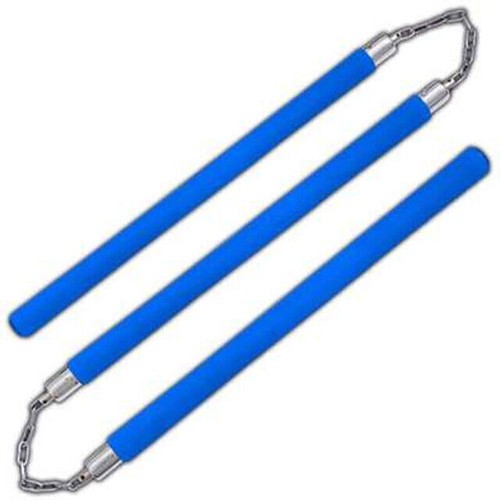 NUNCHUCKS NUNCHAKU 3 SECCIONES ACOLCHADAS DE ESPUMA PARA ARTE MARCIAL KARATE PALO DE ENTRENAMIENTO - Imagen 4 de 4